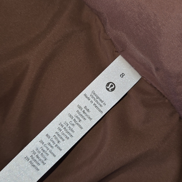 Lululemon Athletica Chestnut Puffer Jacket - Picture 3 of 5
